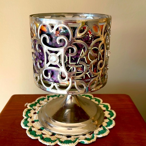 Bath & Body Works Other - Silver candle holder modern decor